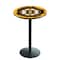 Holland Bar Stool Co 36" Blk Wrinkle Boston Bruins Pub Table L214B3628BosBru - alternate 1